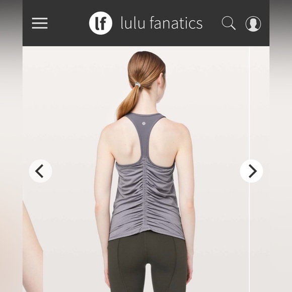 lululemon athletica Striped Gray Tank Top - Picture 2 of 13